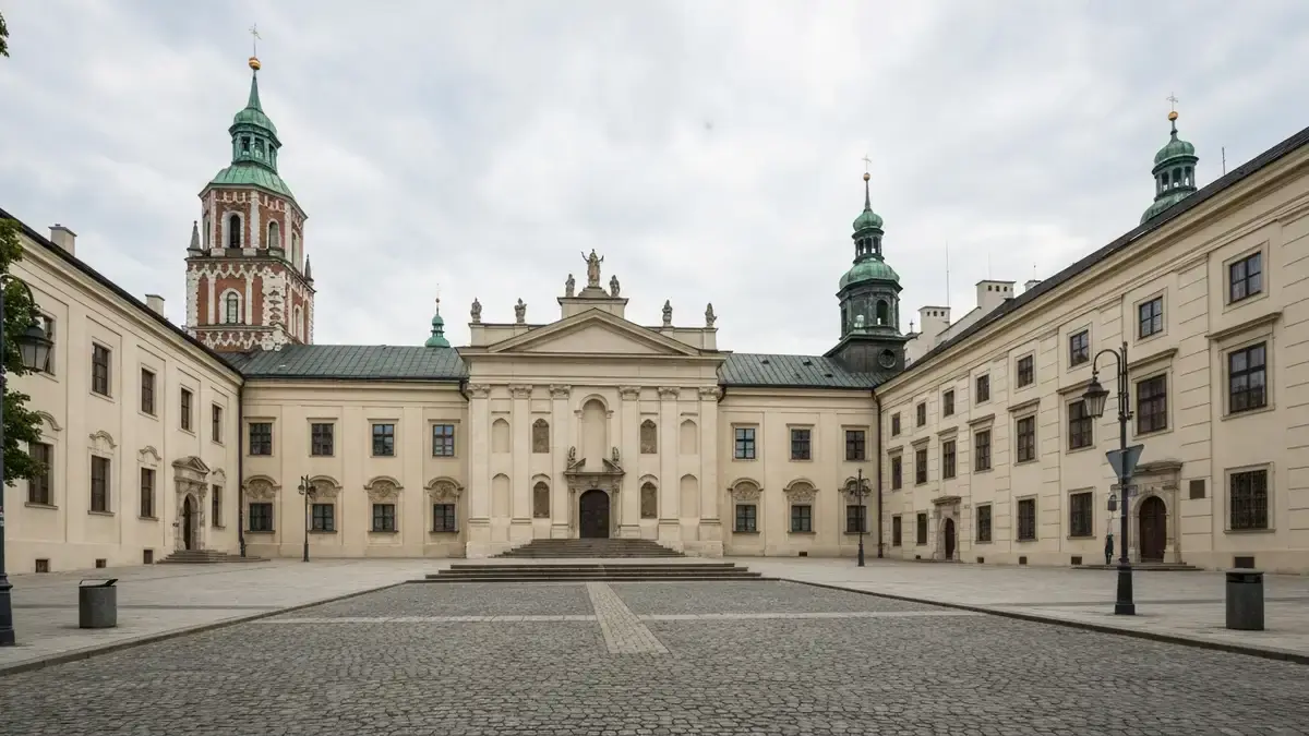 Pałac Biskupów Krakowskich i katedra na Wzgórzu Zamkowym w Kielcach