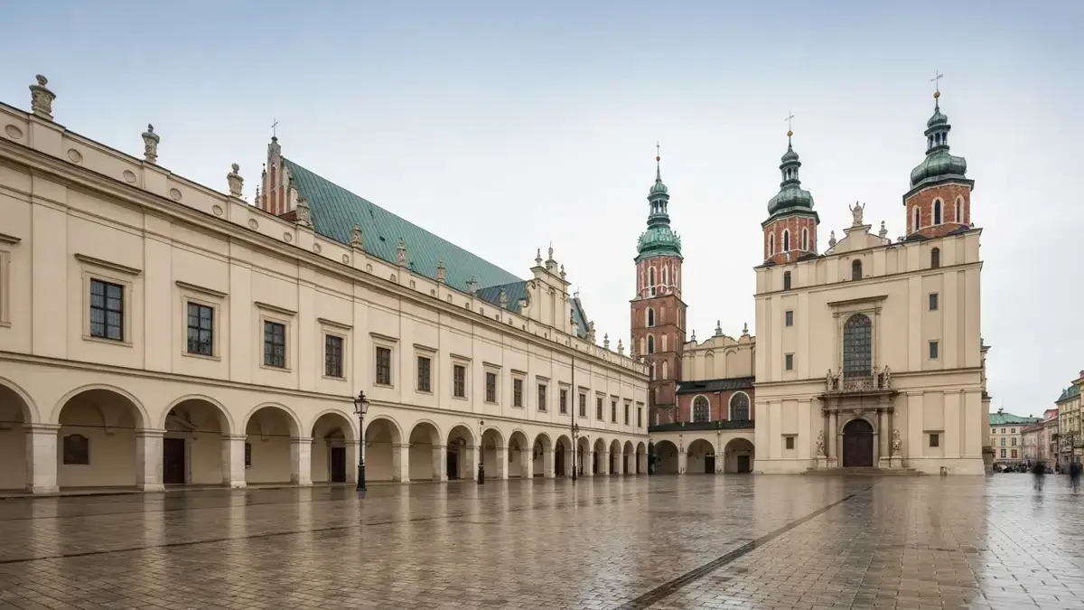 Pałac Biskupów Krakowskich i katedra na Wzgórzu Zamkowym w Kielcach