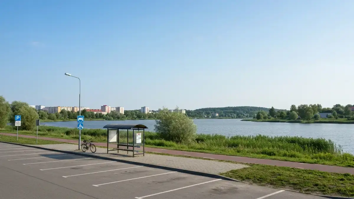 Dojazd nad Zalew Kielecki od strony ulicy Klonowej w Kielcach